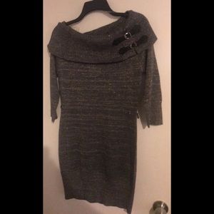 Sequin Hearts Sweater Dress